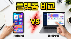 온라인 부업 플랫폼별 조건을 비교하는 이미지